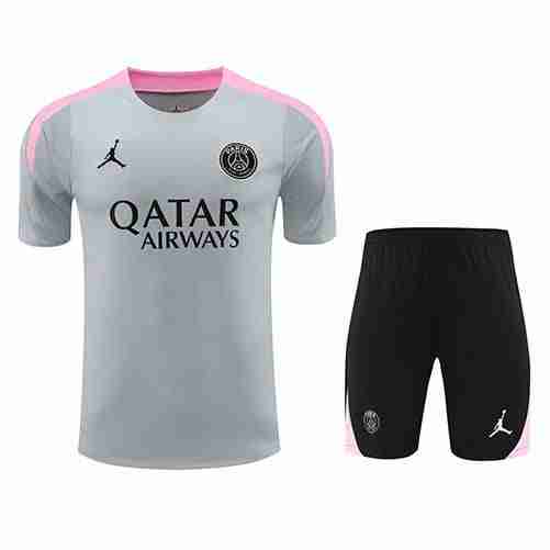 Tailandia Camiseta Conjunto Paris Saint Germain Entrenamiento Equipacion 2024 2025 Grigio