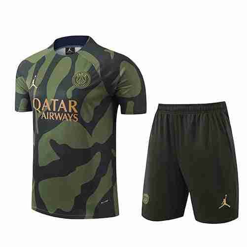 Tailandia Camiseta Conjunto Paris Saint Germain Entrenamiento Equipacion 2024 2025 Verde Nero