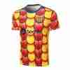 Tailandia Camiseta FC Barcelona  Entrenamiento Equipacion 2024 2025 Amarillo Rojo