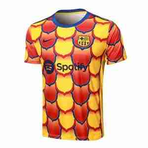 Tailandia Camiseta FC Barcelona  Entrenamiento Equipacion 2024 2025 Amarillo Rojo