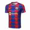 Tailandia Camiseta FC Barcelona  Entrenamiento Equipacion 2024 2025 Azul Rojo