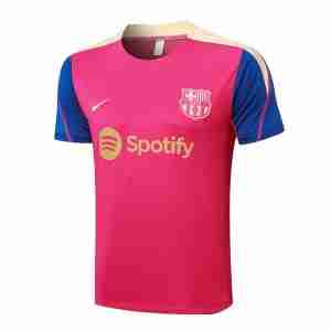 Tailandia Camiseta FC Barcelona  Entrenamiento Equipacion 2024 2025 Rojo Azul