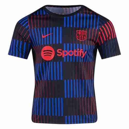 Tailandia Camiseta FC Barcelona Pre Match Equipacion 2024 2025 Azul Negro