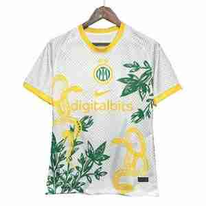 Tailandia Camiseta Inter Milan Especial Equipacion 2024 2025 Blanco Amarillo