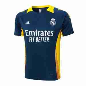 Tailandia Camiseta Real Madrid Entrenamiento Equipacion 2024 2025  Azul Amarillo