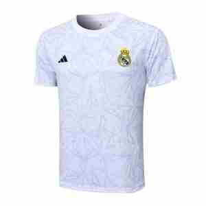 Tailandia Camiseta Real Madrid Entrenamiento Equipacion 2024 2025 Blanco Gris