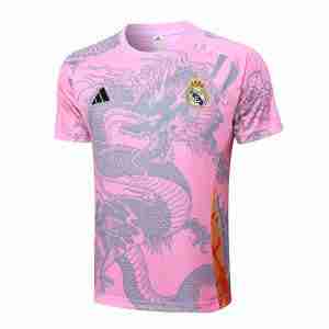 Tailandia Camiseta Real Madrid Entrenamiento Equipacion 2024 2025 Rosa