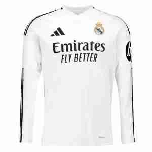 Tailandia Camiseta Real Madrid Primera Manga Larga Equipacion 2024 2025