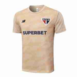 Tailandia Camiseta Sao Paulo Entrenamiento Equipacion 2024 2025 Amarillo