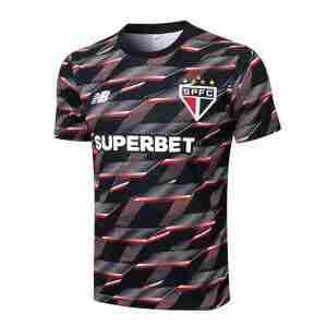 Tailandia Camiseta Sao Paulo Entrenamiento Equipacion 2024 2025  Negro Rojo