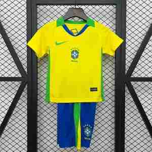 Equipacion Brasil Conjunto Niños Primera  2025 2026