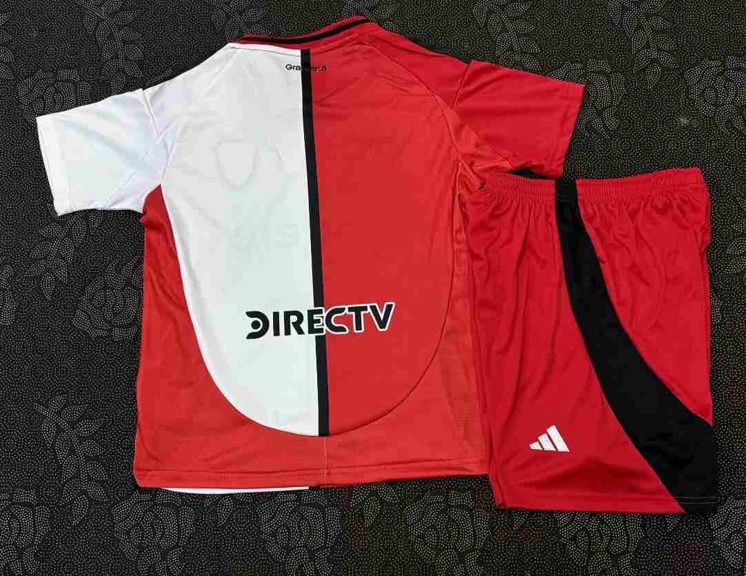 Terza Set Bambino Maglietta Calcio River Plate 2025 2026_1