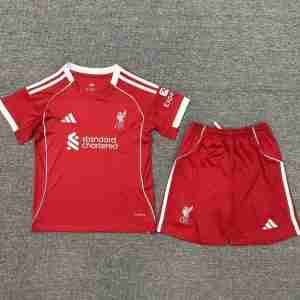 Equipacion Liverpool Conjunto Niños Primera 2025 2026