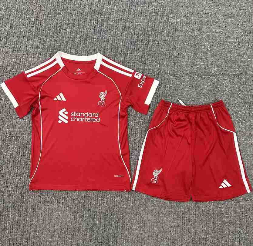 Equipacion Liverpool Conjunto Niños Primera 2025 2026