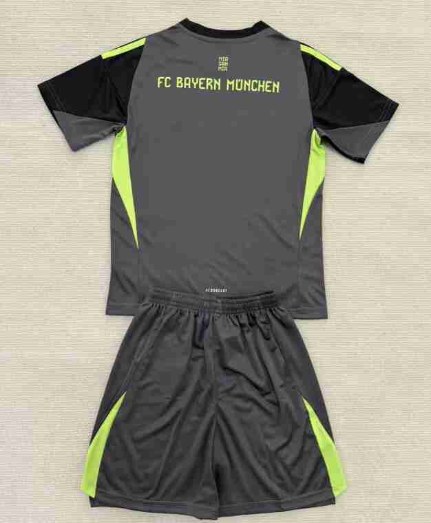 Camiseta Bayern Munich Conjunto Niños Portero Equipacion 2025 2026 Negro_1