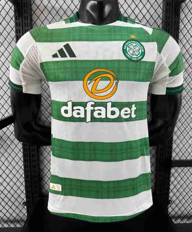 Camiseta Celtic Glasgow Primera Equipacion 2025 2026 Versión Jugador