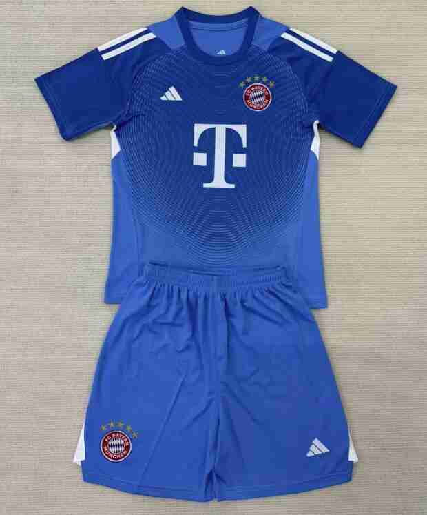 Equipacion Bayern Munich Conjunto Niños Portero 2025 2026