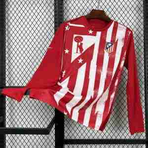 Tailandia Camiseta Atlético De Madrid Pre Match Manga larga Equipacion 2025 2026 Rojo