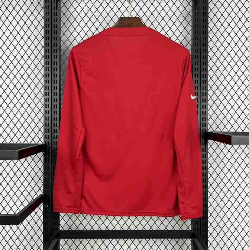Tailandia Camiseta Atlético De Madrid Pre Match Manga larga Equipacion 2025 2026 Rojo_1