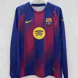 Tailandia Camiseta FC Barcelona Primera Manga Larga Equipacion 2025 2026