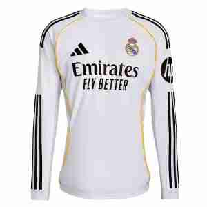 Tailandia Camiseta Real Madrid Primera Manga Larga Equipacion 2025 2026