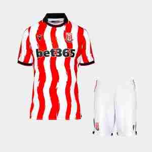 Camiseta Stoke City Conjunto Niños Primera Equipacion 2025 2026