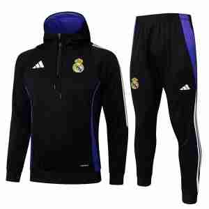 Chandal Con Capucha Real Madrid 2025 2026 Negro