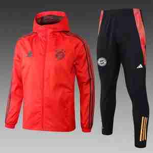 Conjunto Rompevientos Bayern Munich 2025 2026 Rojo