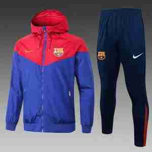 Conjunto Rompevientos FC Barcelona 25 2026 Azul Rojo