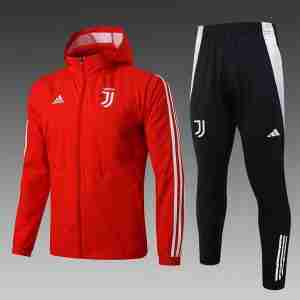 Conjunto Rompevientos Juventus 2025 2026 Rojo