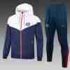 Conjunto Rompevientos Paris Saint Germain 2025 2026 Blanco Azu