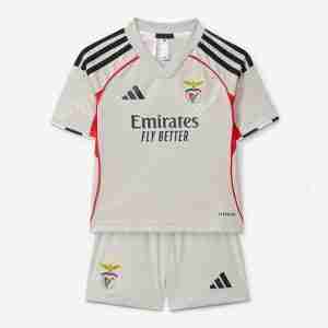 Equipacion Benfica Conjunto Niños Segunda 2025 2026