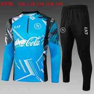 Sudadera Entrenamiento Niños Napoli 2025 2026 Azul