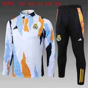 Sudadera Entrenamiento Niños Real Madrid 2025 2026 Azul Blanco