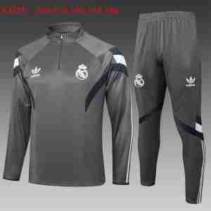 Sudadera Entrenamiento Niños Real Madrid 2025 2026 Gris