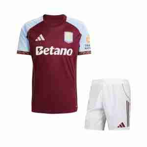 Camiseta Aston Villa Conjunto Niños Primera Equipacion 2025 2026