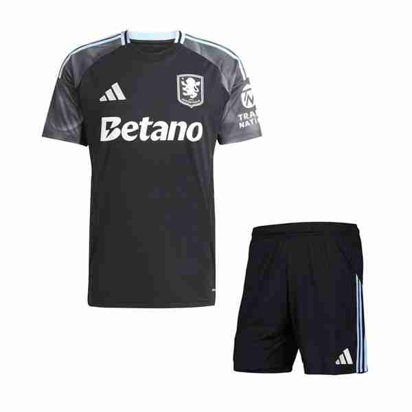 Camiseta Aston Villa 2ª Niño 2025-2026 Camiseta Aston Villa Conjunto Niños Segunda Equipacion 2025 2026