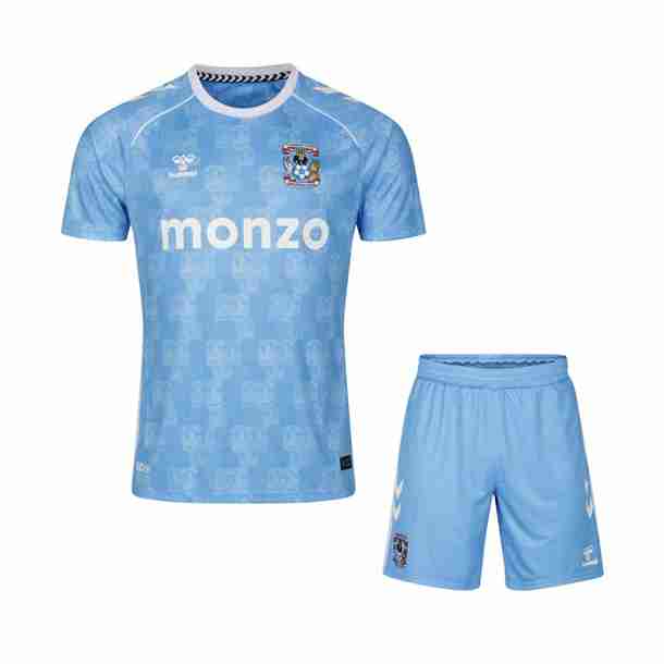 Camiseta Coventry City 1ª Niño 2025-2026 Camiseta Coventry City Conjunto Niños Primera Equipacion 2025 2026