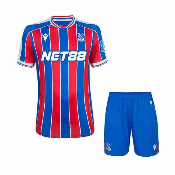 Camiseta Crystal Palace 1ª Niño 2025-2026 Camiseta Crystal Palace Conjunto Niños Primera Equipacion 2025 2026