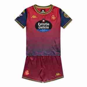 Camiseta Deportivo Coruña Conjunto Niños Segunda Equipacion 2025 2026