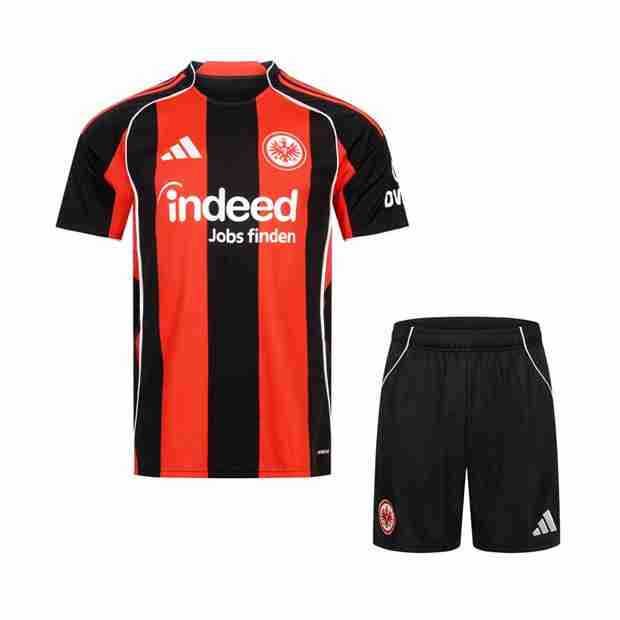 Camiseta Eintracht Frankfurt 1ª Niño 2025-2026 Camiseta Eintracht Frankfurt Conjunto Niños Primera Equipacion 2025 2026