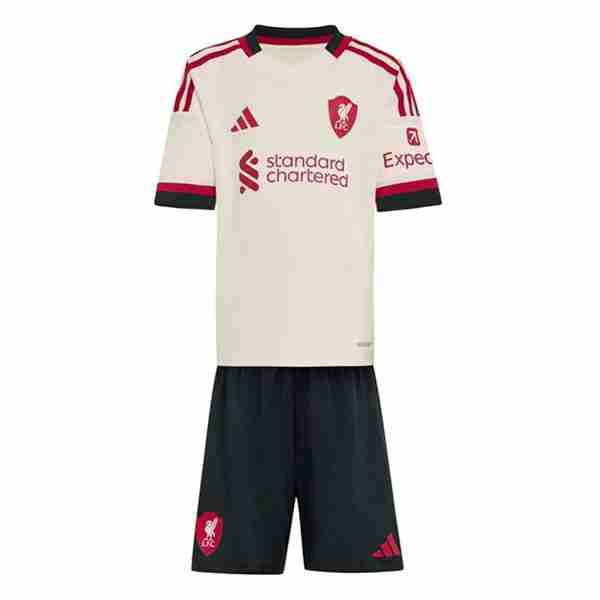 Camiseta Liverpool 2ª Niño 2025-2026 Camiseta Liverpool Conjunto Niños Segunda Equipacion 2025 2026