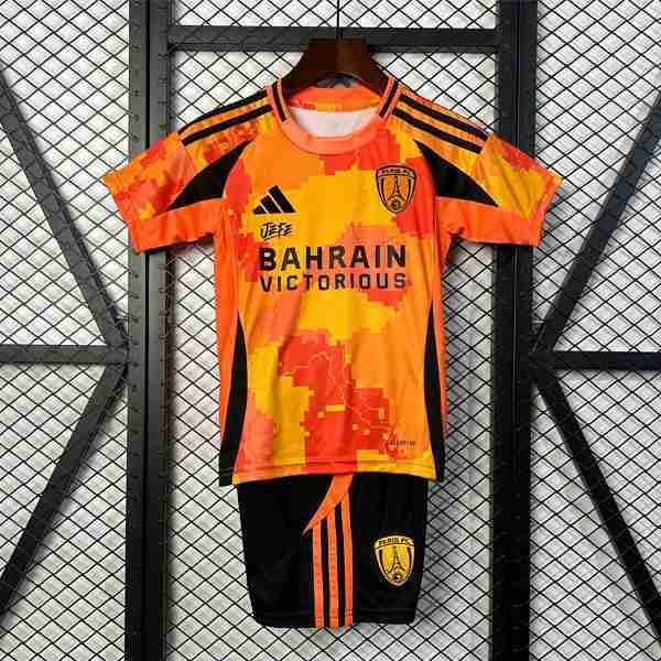 Camiseta PSG Special Edition Niño 2025-2026 Naranja Camiseta Paris FC Conjunto Niños Especial Equipacion 2025 2026 Naranja