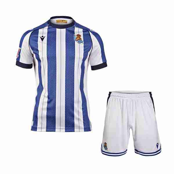 Camiseta Real Sociedad 1ª Niño 2025-2026 Camiseta Real Sociedad Conjunto Niños Primera Equipacion 2025 2026