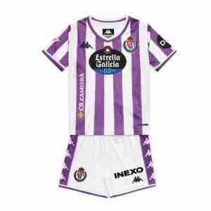 Camiseta Real Valladolid Conjunto Niños Primera Equipacion 2025 2026