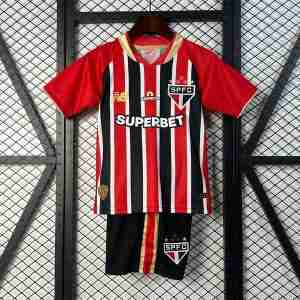 Camiseta Sao Paulo Conjunto Niños Segunda Equipacion 2025 2026