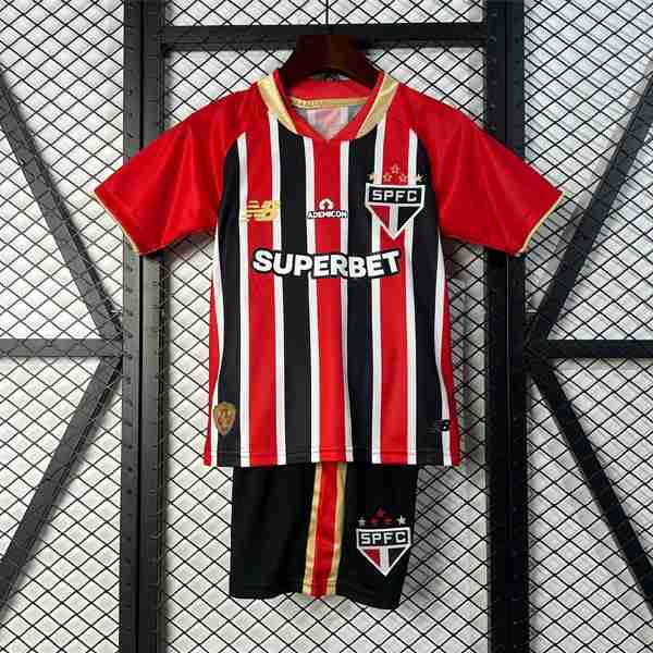 Camiseta Sao Paulo 2ª Niño 2025-2026 4 Camiseta Sao Paulo Conjunto Niños Segunda Equipacion 2025 2026