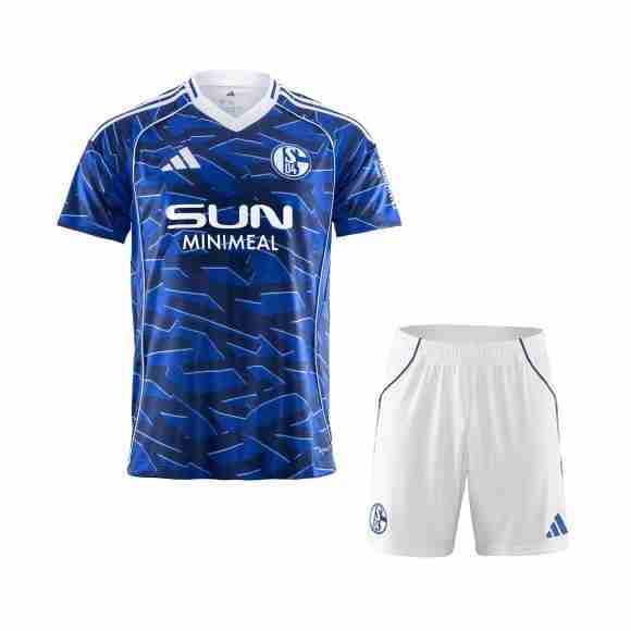 Camiseta Schalke 04 1ª Niño 2025-2026 Camiseta Schalke 04 Conjunto Niños Primera Equipacion 2025 2026