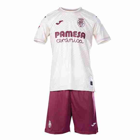 Camiseta Villarreal 2ª Niño 2025-2026 Camiseta Villarreal Conjunto Niños Segunda Equipacion 2025 2026
