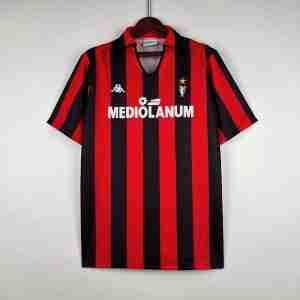 Tailandia Camiseta AC Milan Primera Equipacion Retro 1989 1990